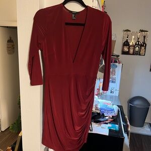 Forever 21/ Medium/ Burgundy dress. sexy and classy